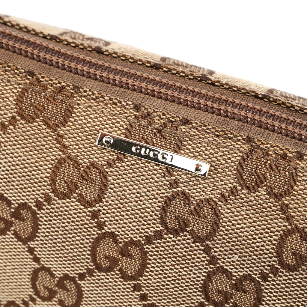 141809 Beige Pink GG Boat Pochette