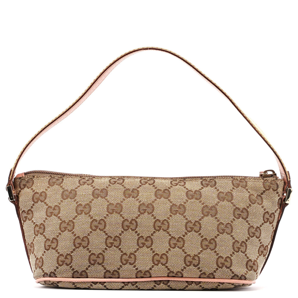 141809 Beige Pink GG Boat Pochette