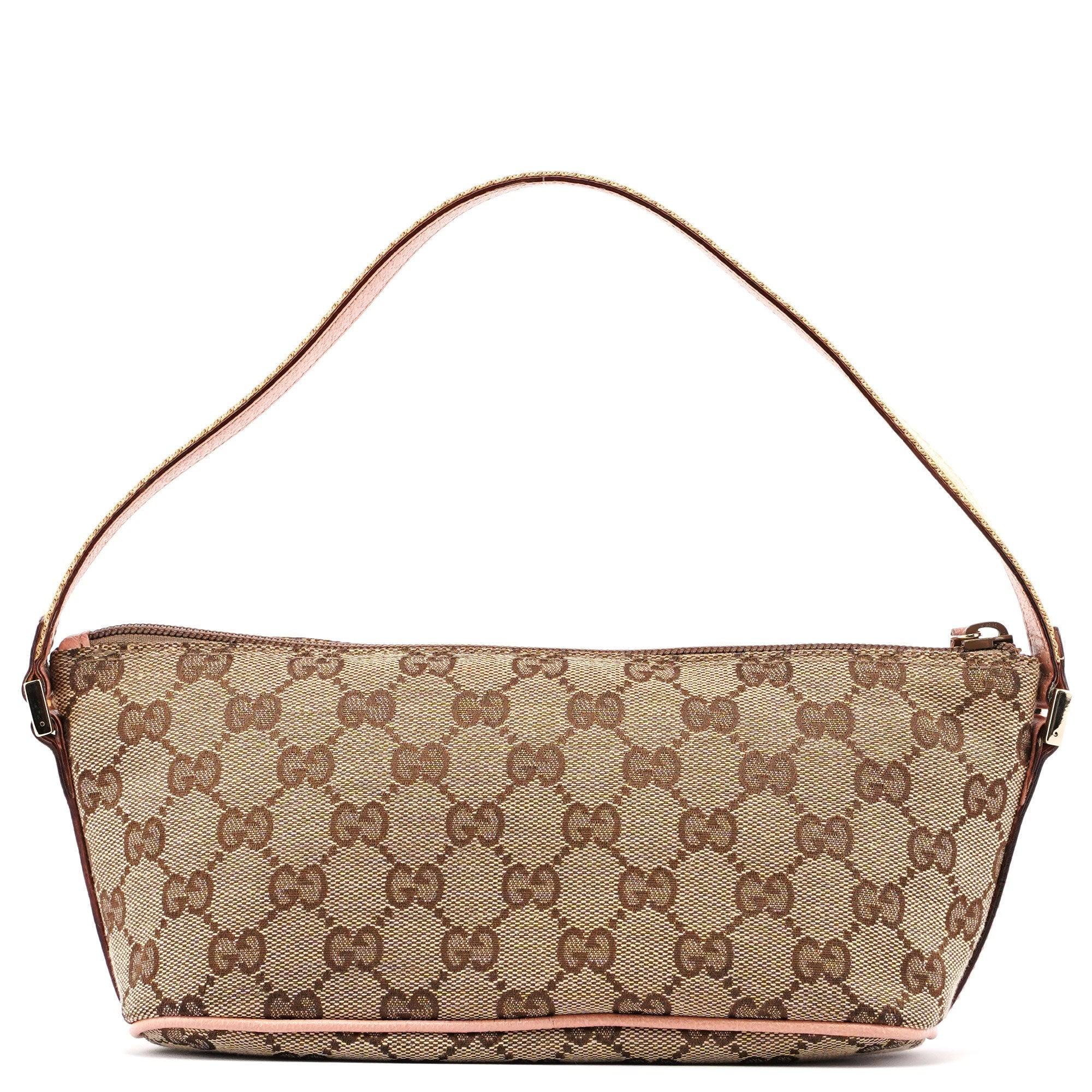 141809 Beige Pink GG Boat Pochette