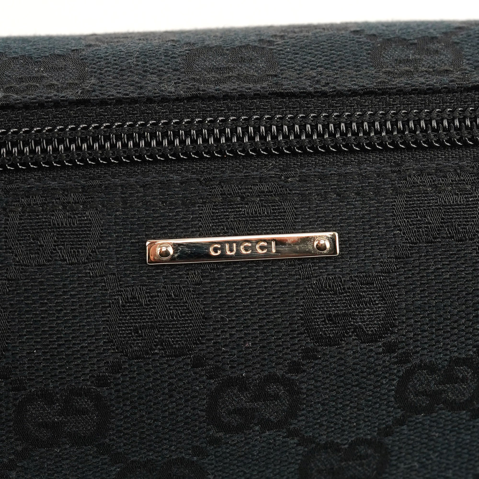 141809 Black GG Boat Pochette