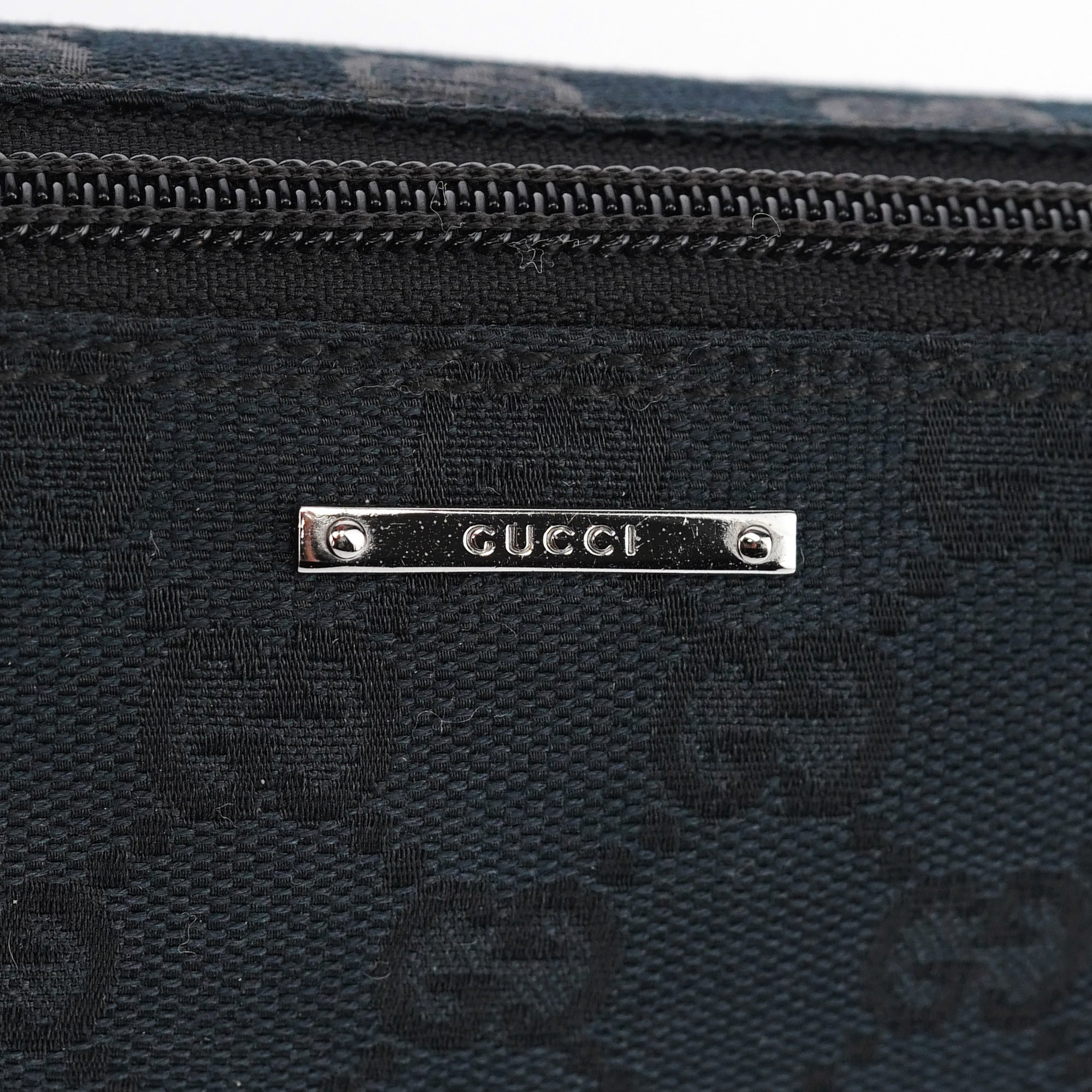 141809 Black GG Boat Pochette
