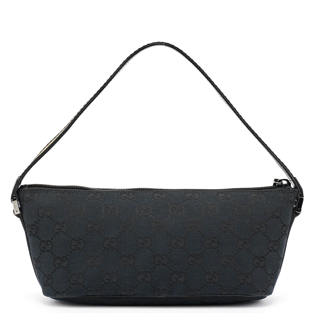 141809 Black GG Boat Pochette