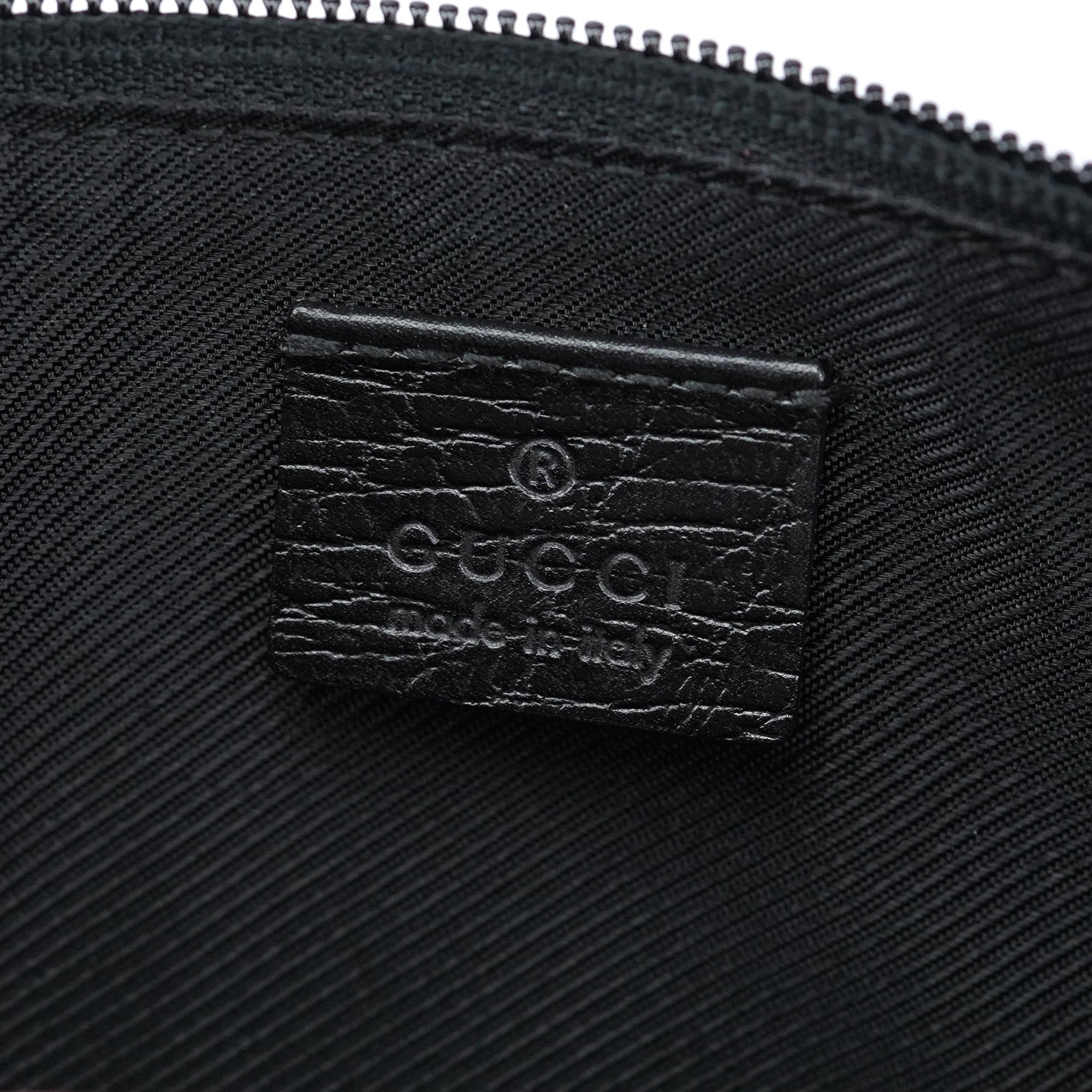 141809 Black GG Boat Pochette Bag