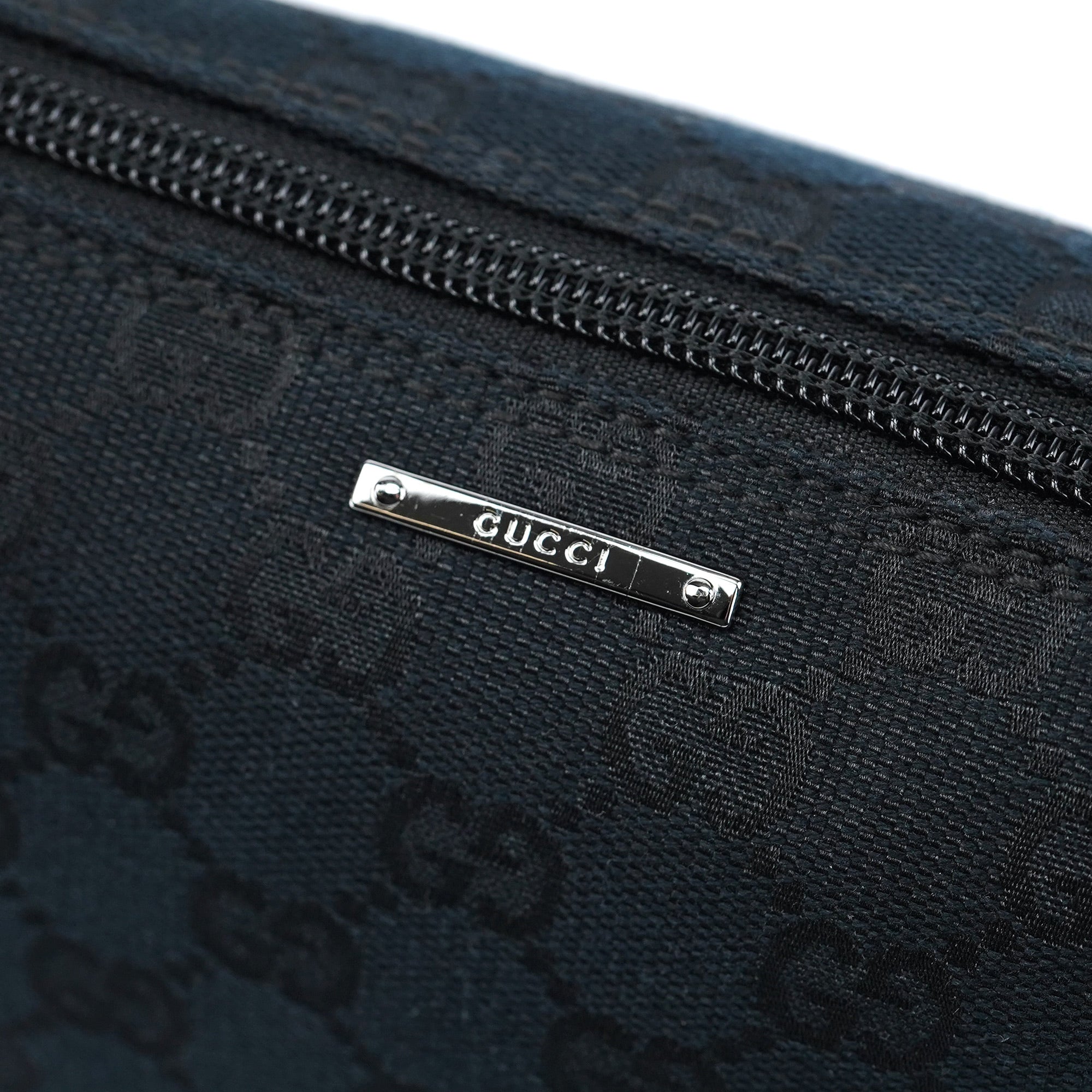 141809 Black GG Boat Pochette Bag