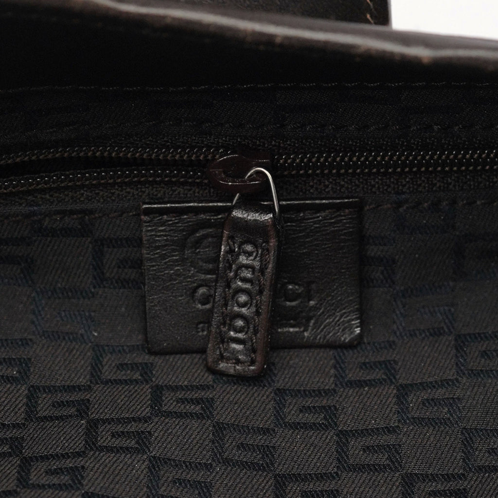 143747 Brown Calfskin Jackie Shoulder Bag