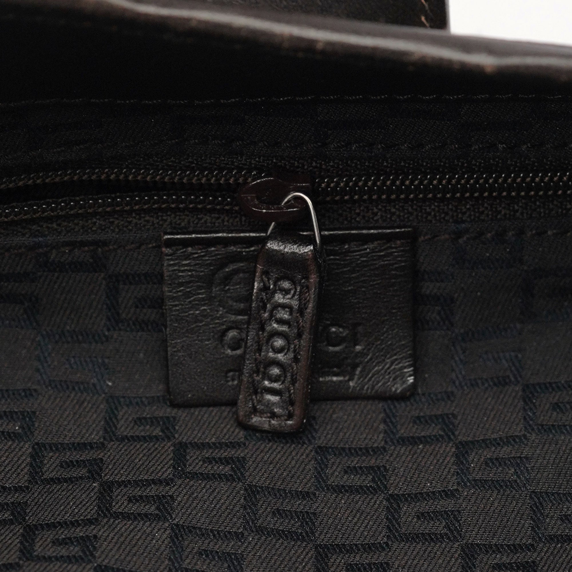 143747 Brown Calfskin Jackie Shoulder Bag