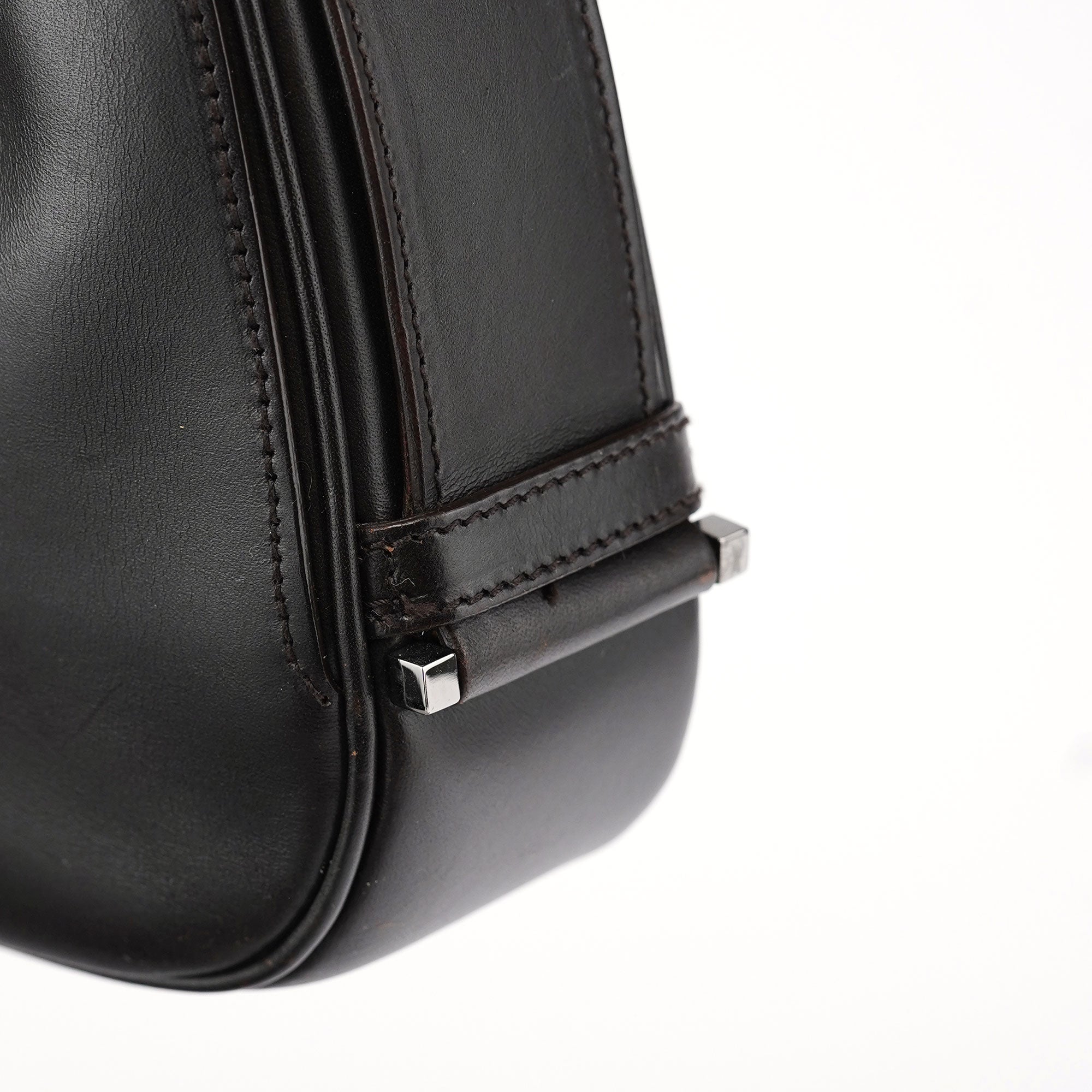 143747 Brown Calfskin Jackie Shoulder Bag