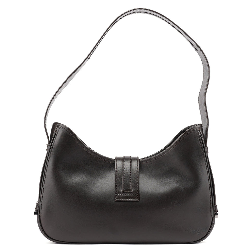 143747 Brown Calfskin Jackie Shoulder Bag