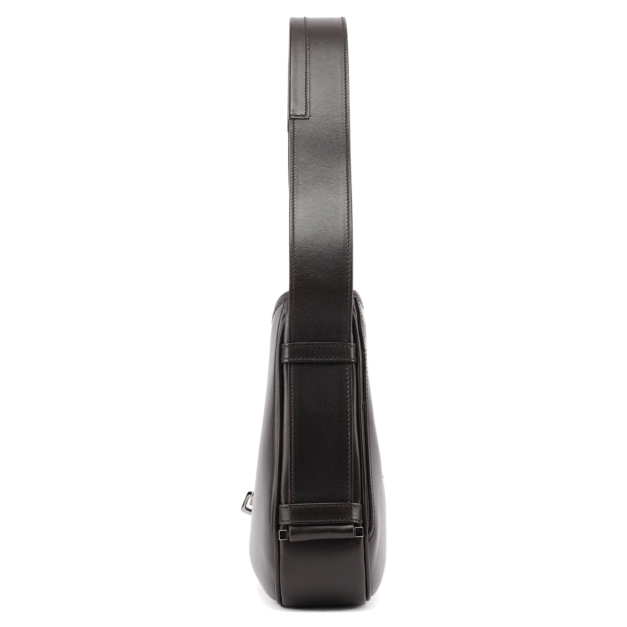 143747 Brown Calfskin Jackie Shoulder Bag