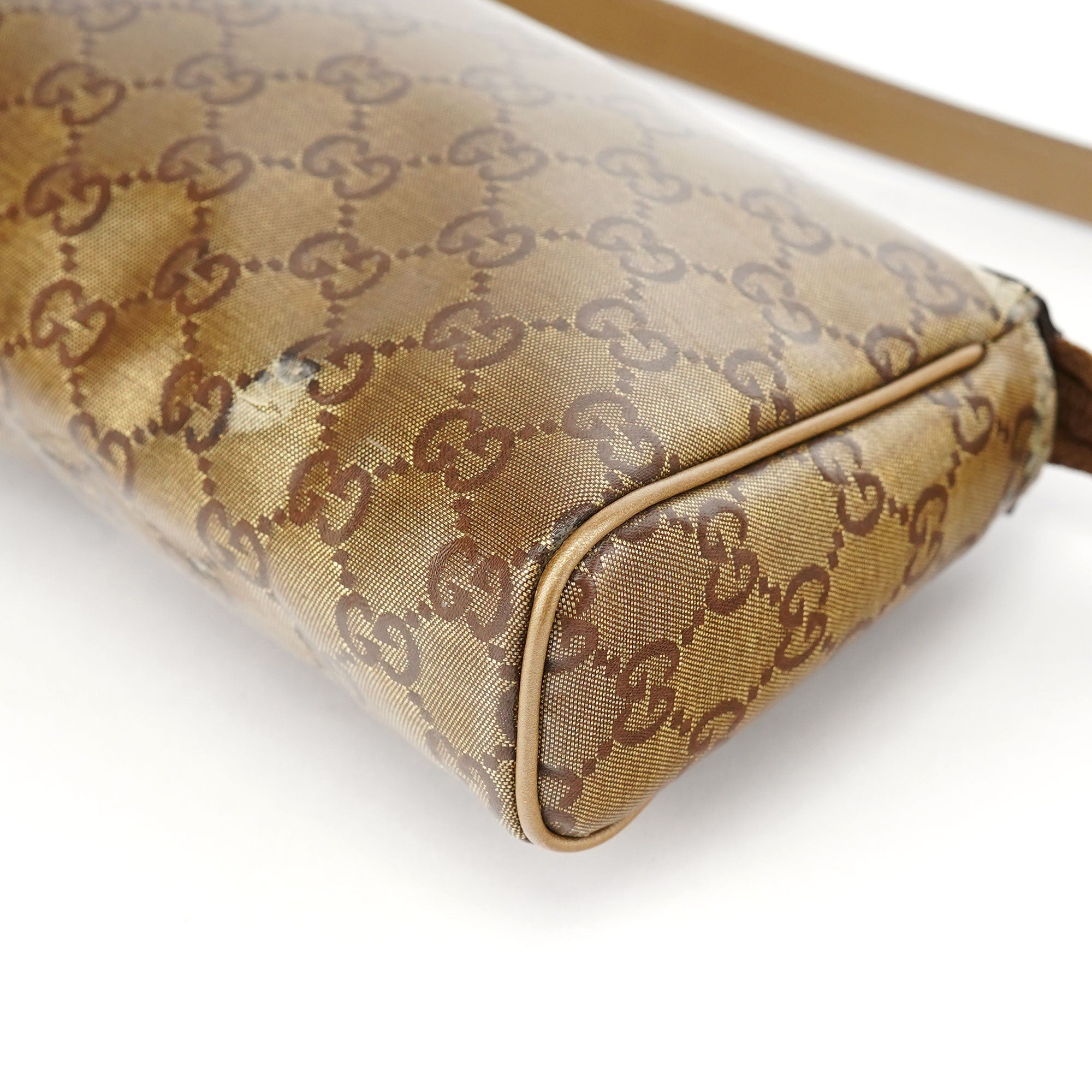 145750 Beige GG Coated Mini Shoulder Bag