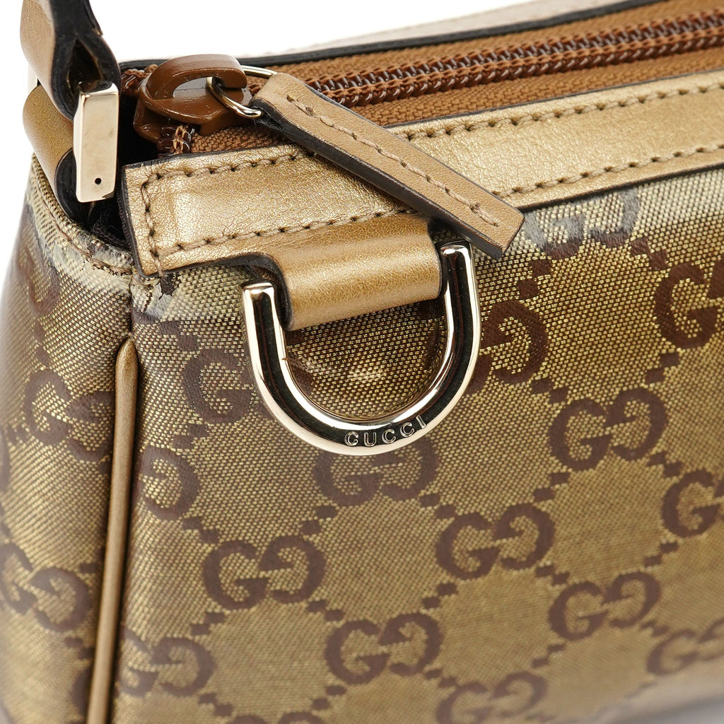 145750 Beige GG Coated Mini Shoulder Bag