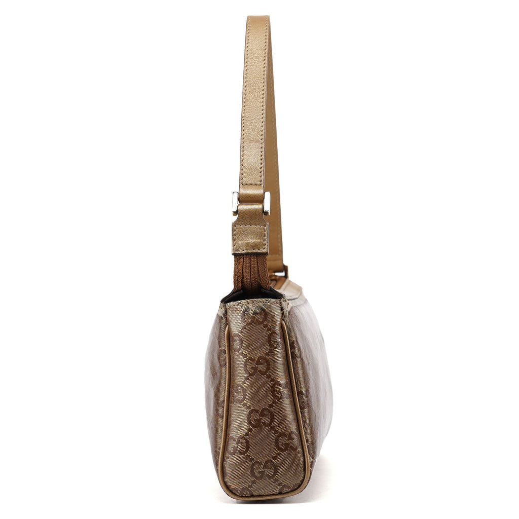 145750 Beige GG Coated Mini Shoulder Bag