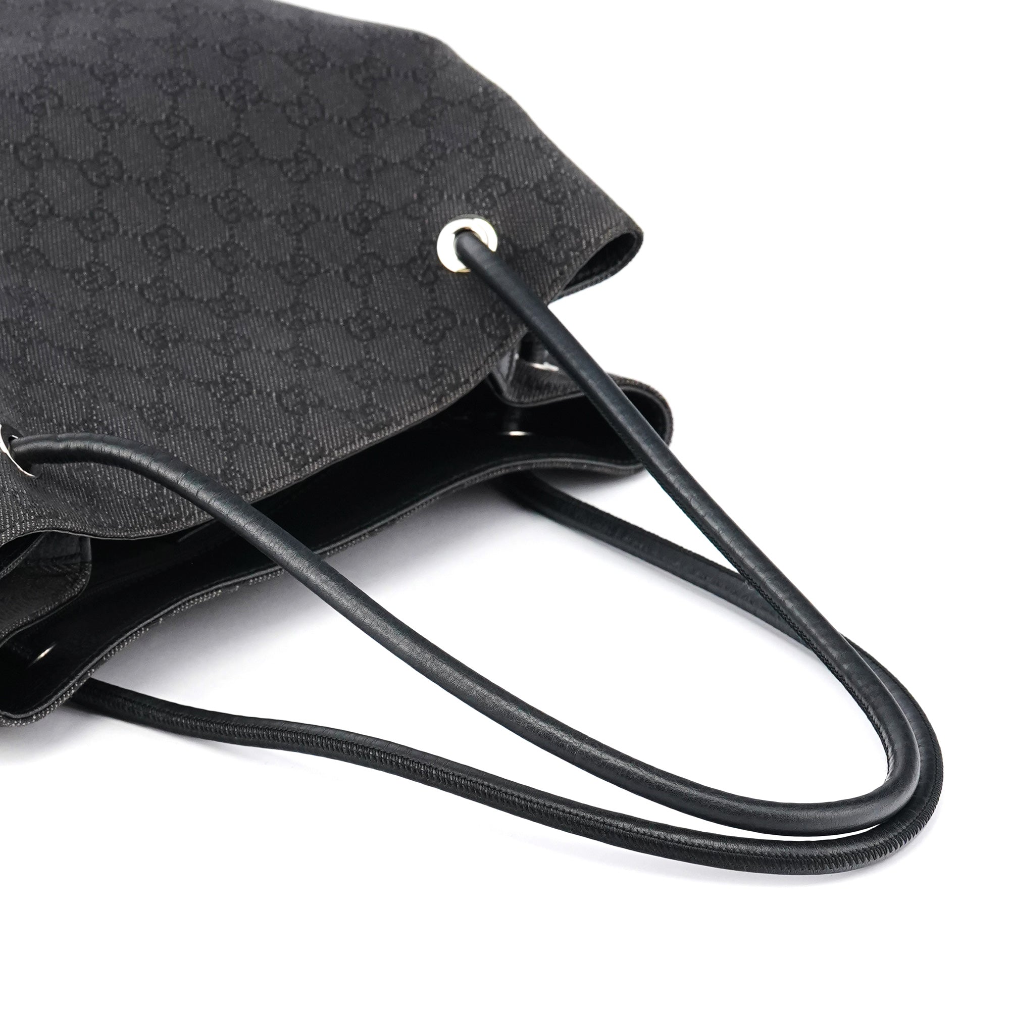 152279 Anthracite Denim GG Tote Bag