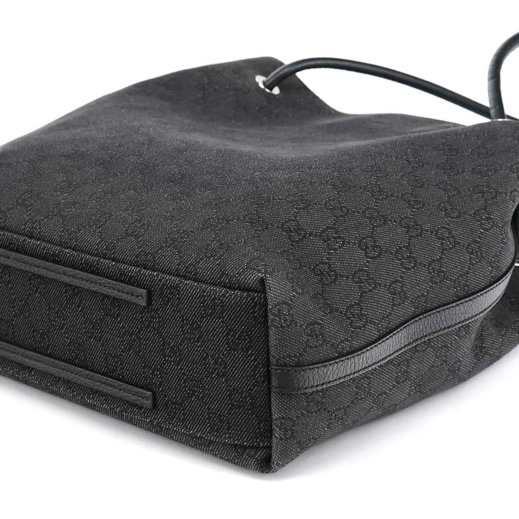 152279 Anthracite Denim GG Tote Bag