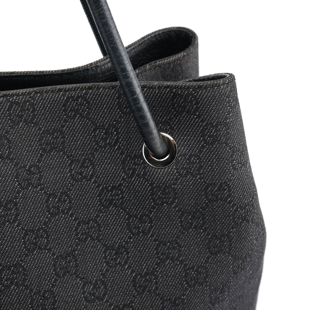 152279 Anthracite Denim GG Tote Bag
