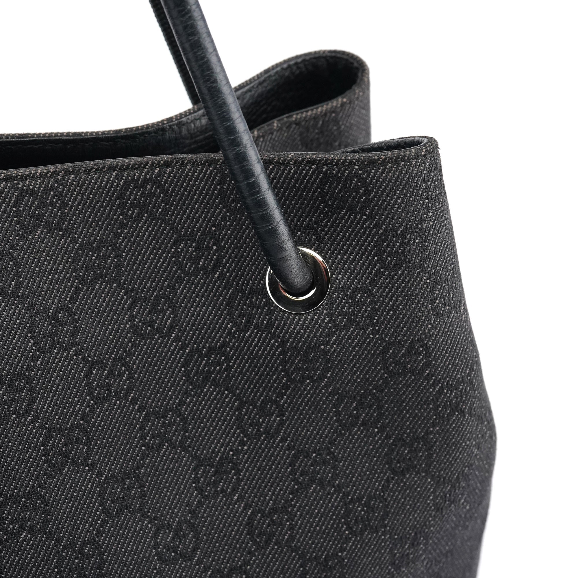 152279 Anthracite Denim GG Tote Bag