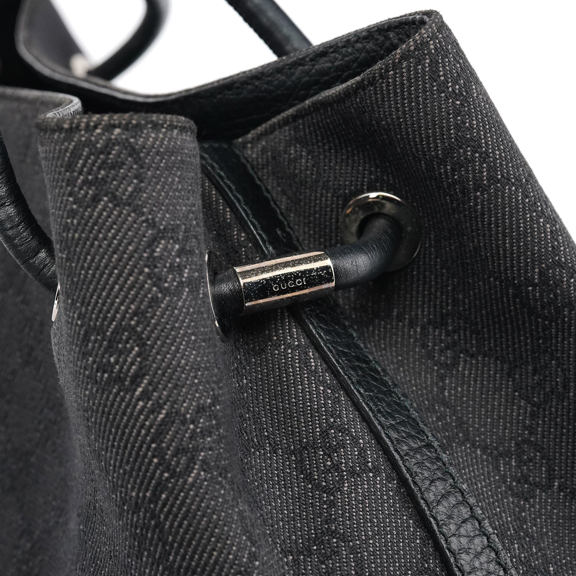 152279 Anthracite Denim GG Tote Bag