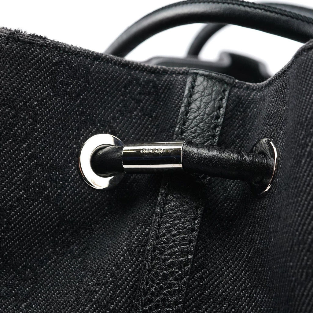 152279 Anthracite Denim GG Tote Bag