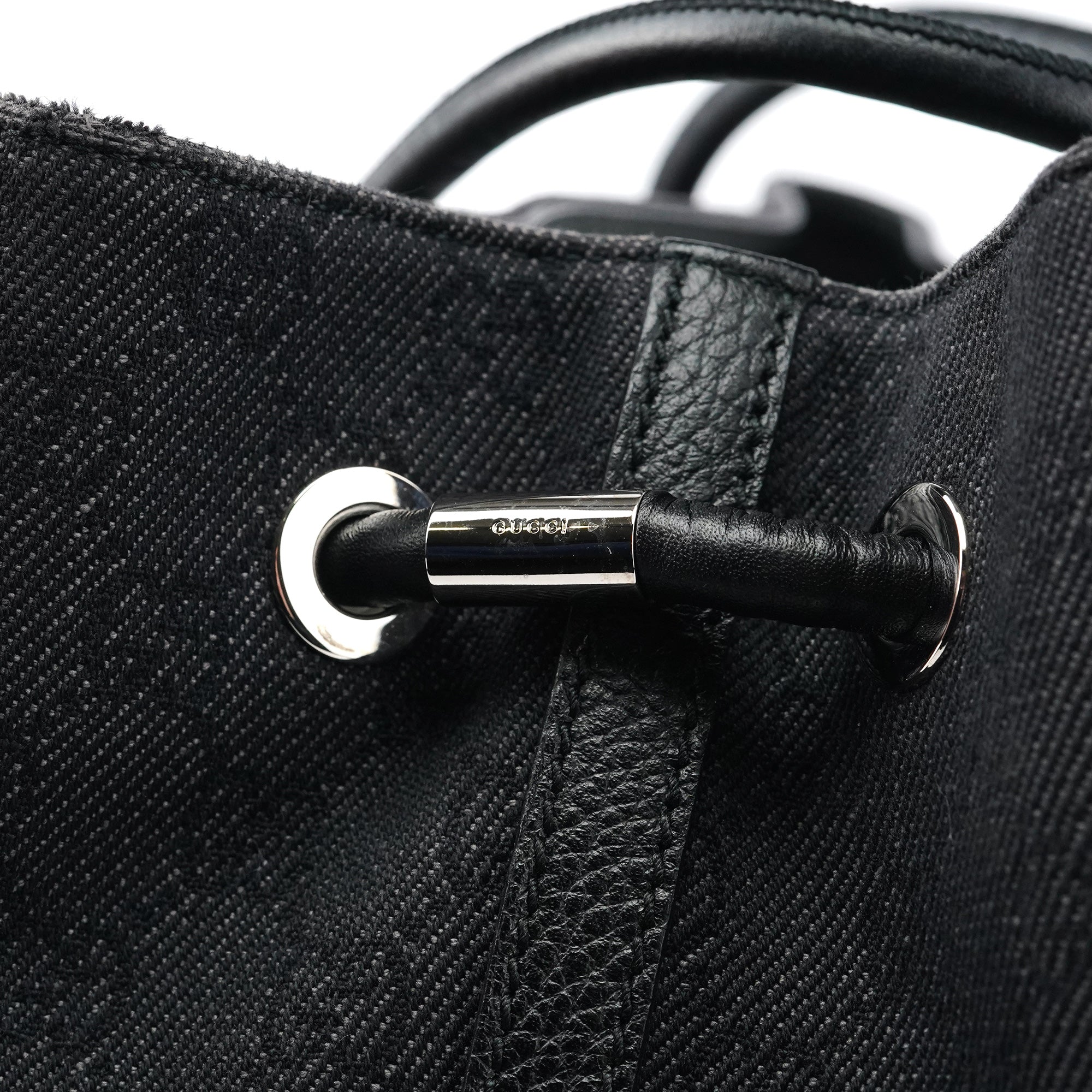 152279 Anthracite Denim GG Tote Bag