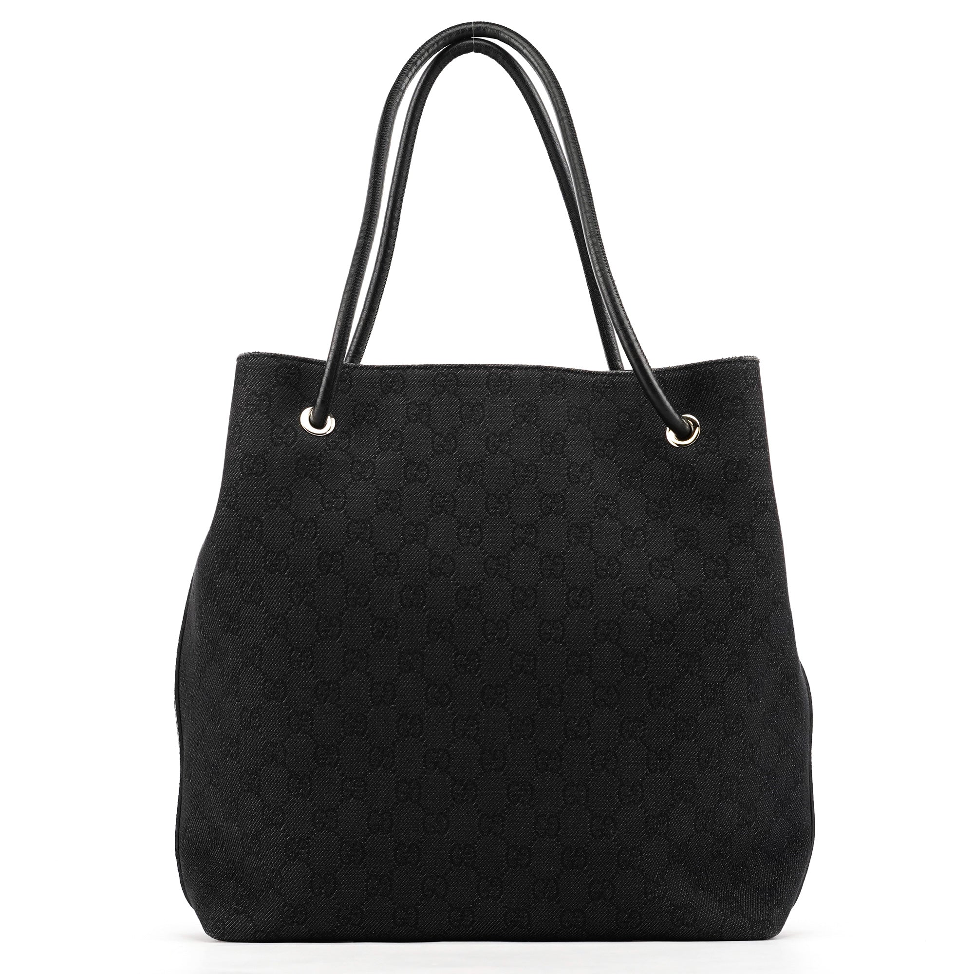 152279 Anthracite Denim GG Tote Bag
