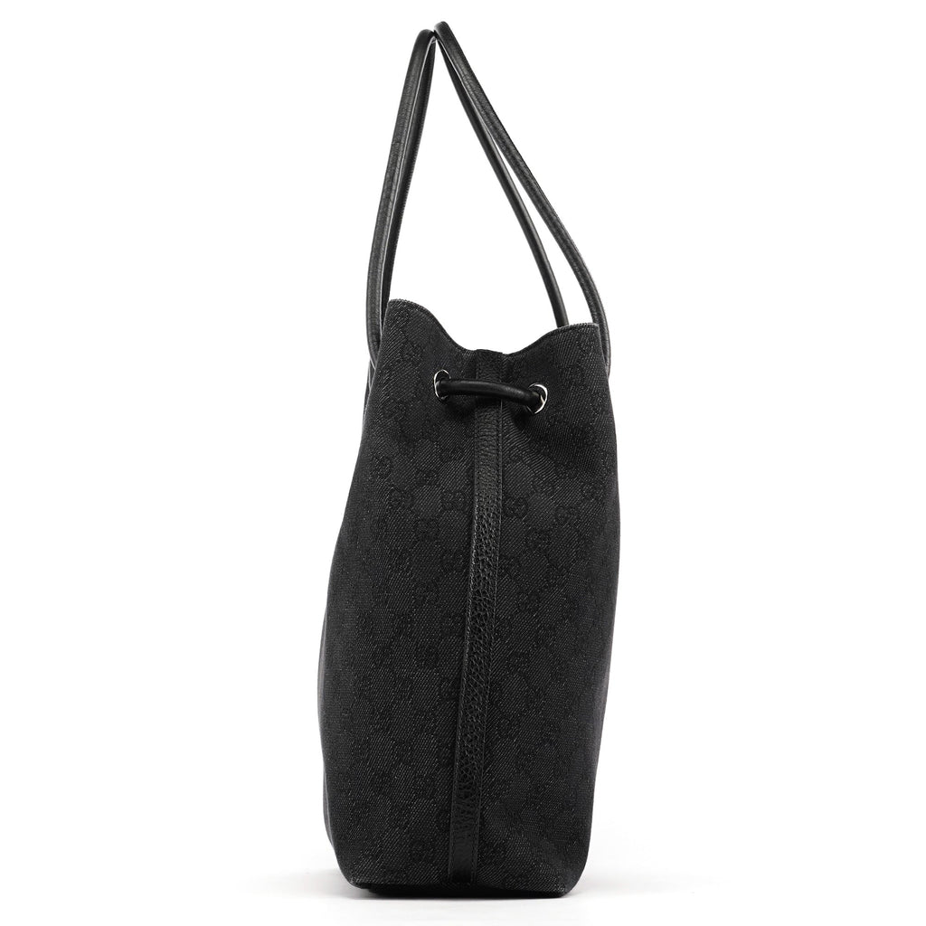 152279 Anthracite Denim GG Tote Bag