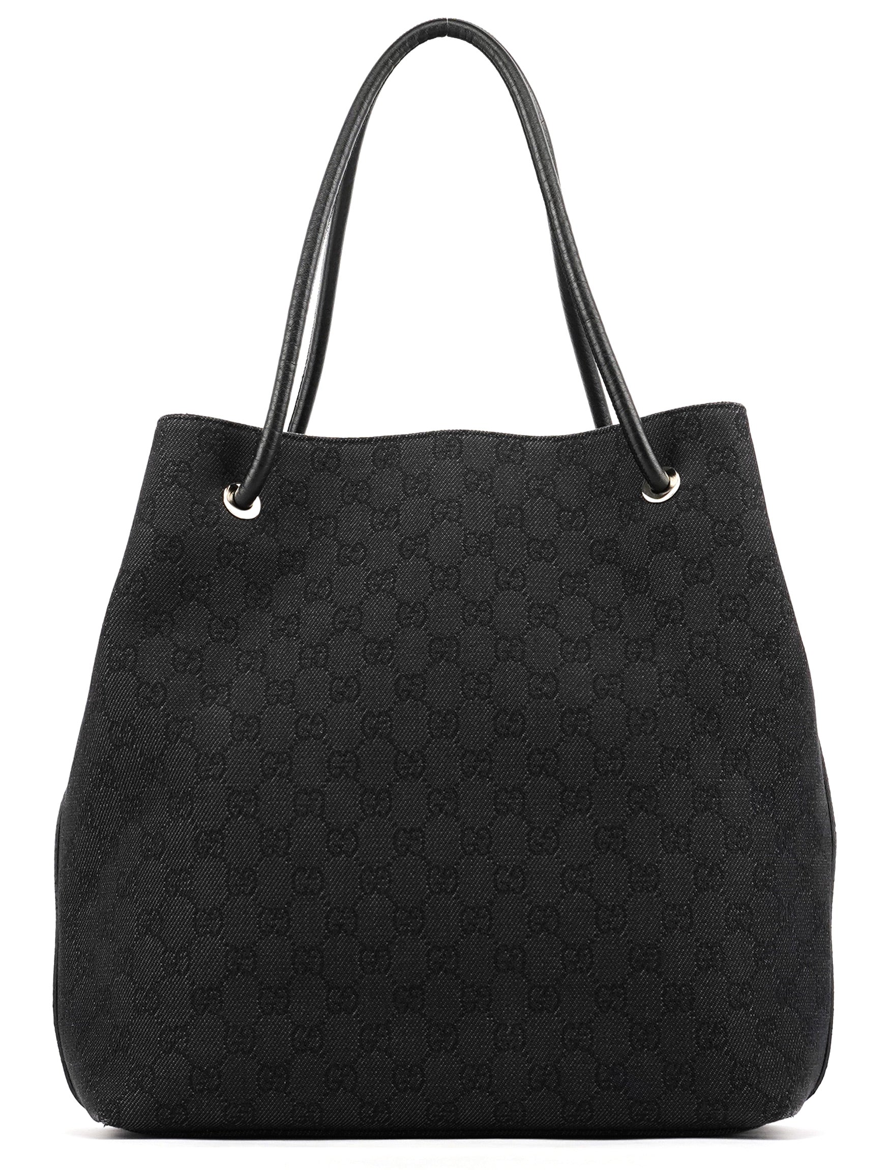 152279 Anthracite Denim GG Tote Bag