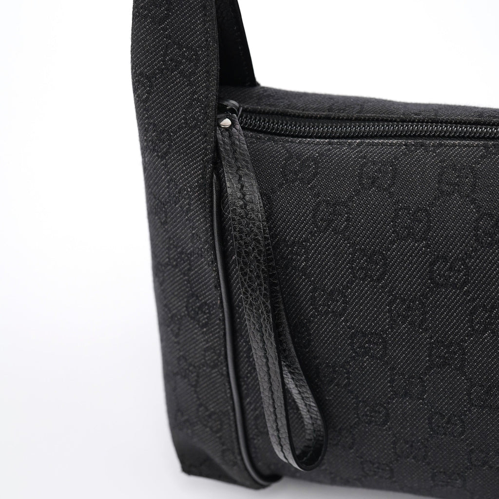 152280 Anthracite Denim GG Shoulder Bag