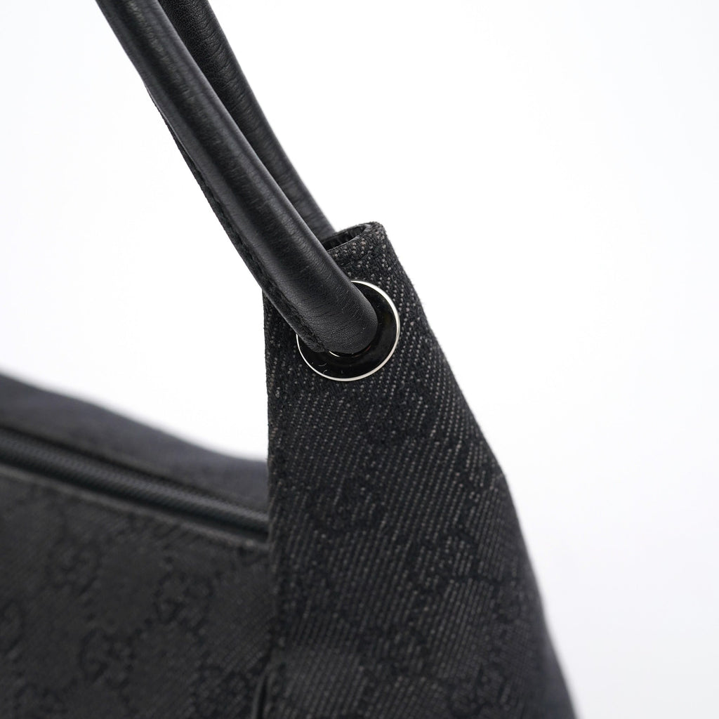 152280 Anthracite Denim GG Shoulder Bag