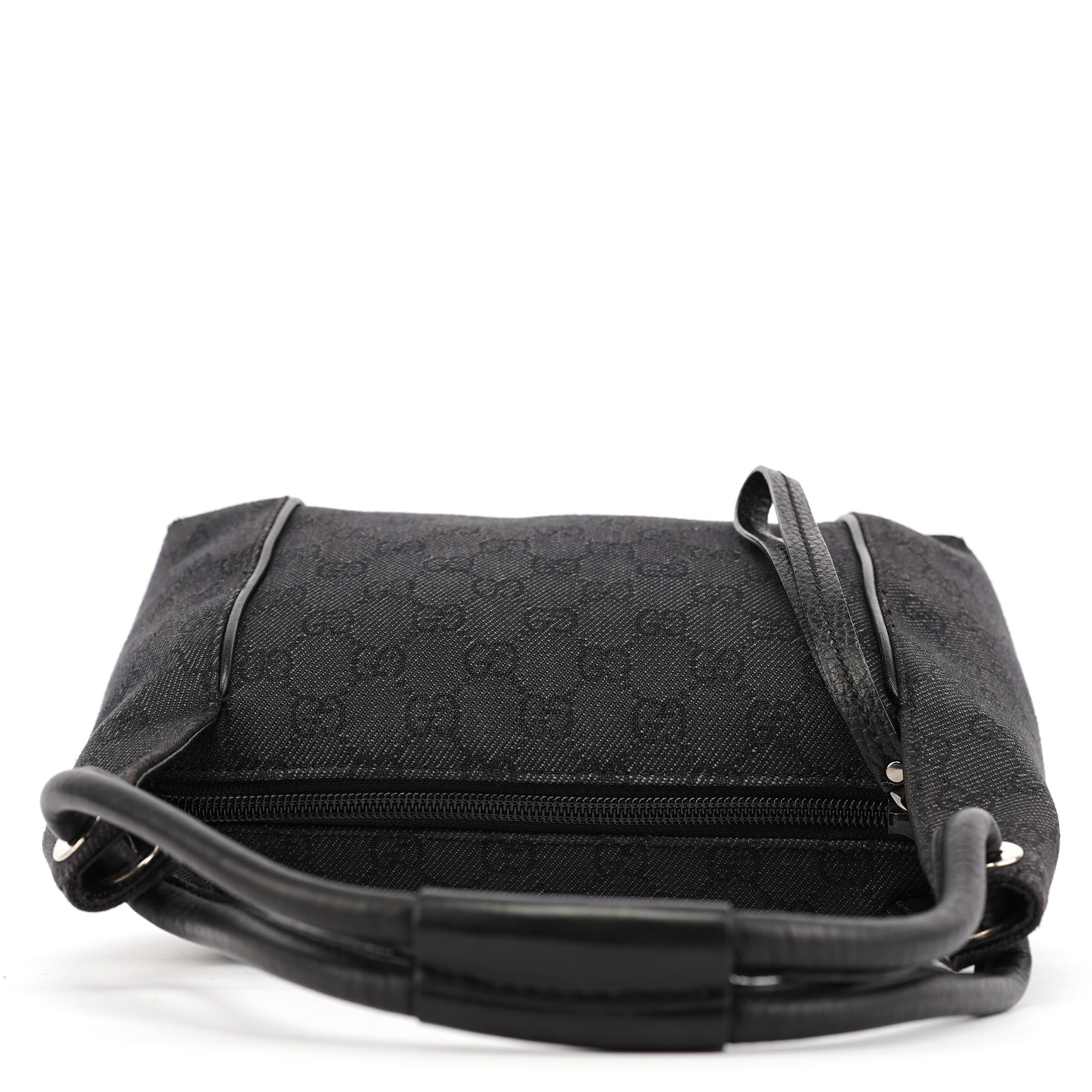 152280 Anthracite Denim GG Shoulder Bag
