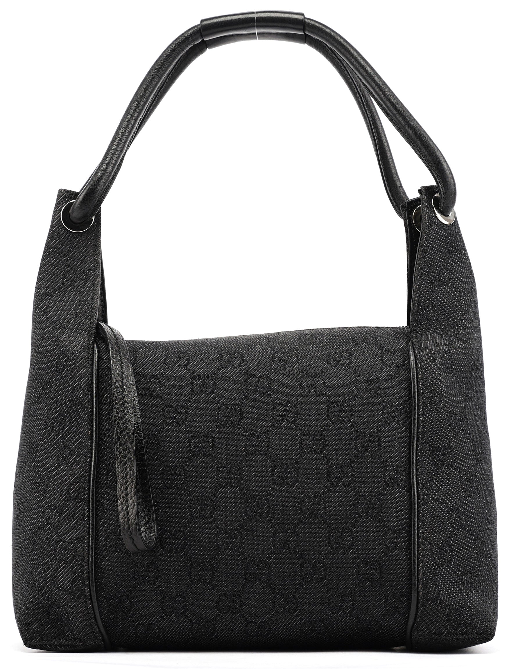 152280 Anthracite Denim GG Shoulder Bag