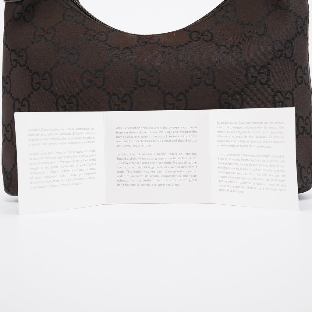 179774 Brown GG Hobo Shoulder Bag
