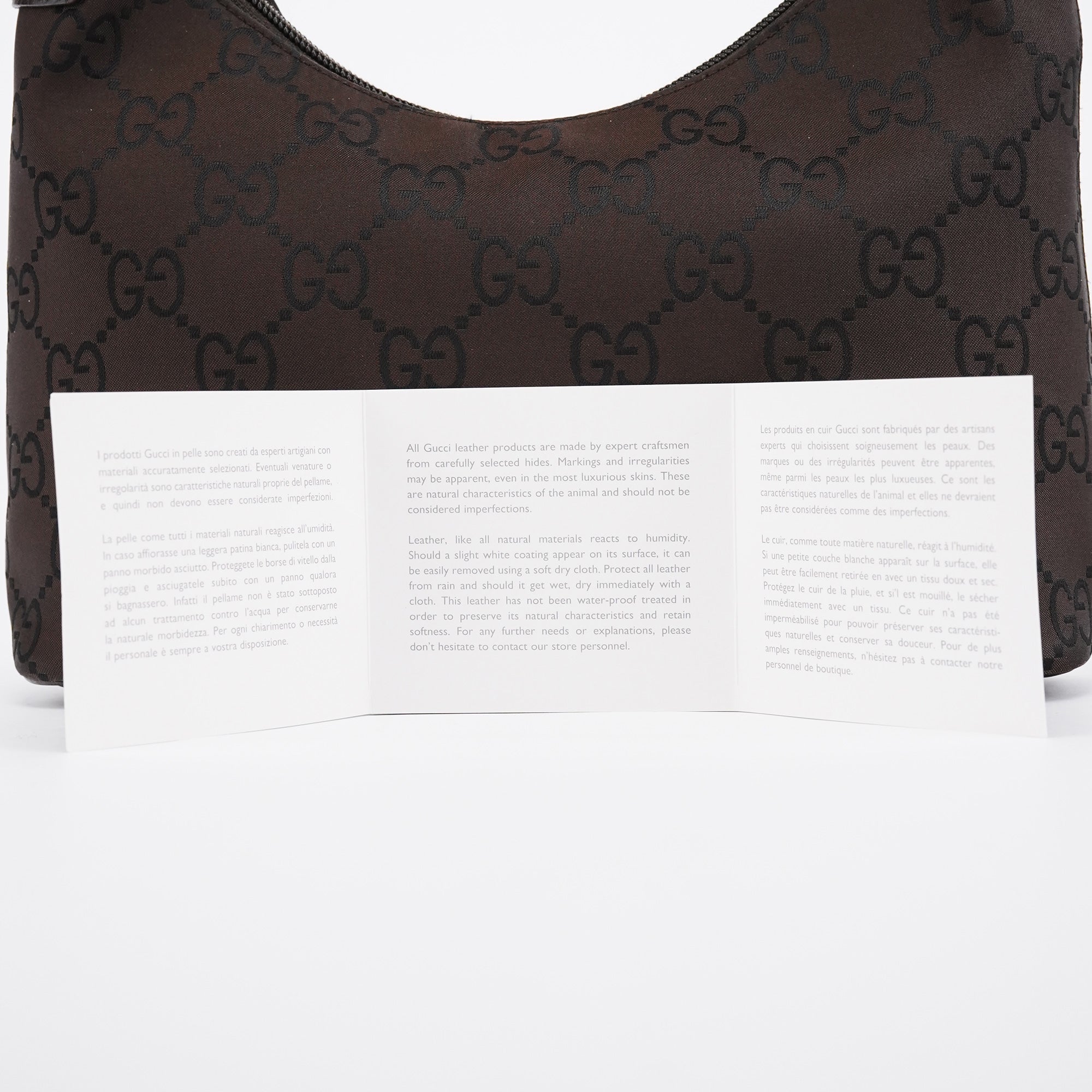 179774 Brown GG Hobo Shoulder Bag