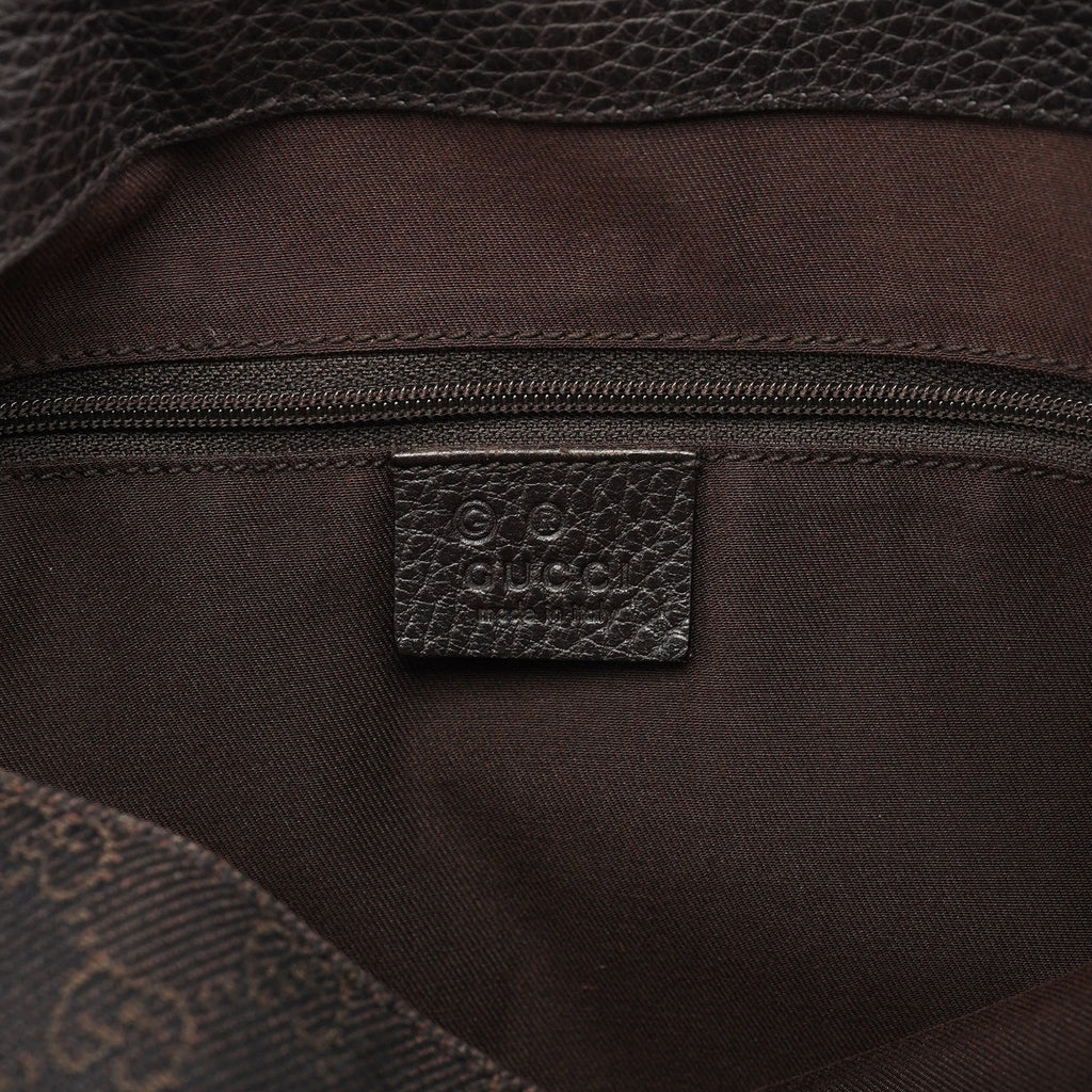 179777 Brown GG Round Hobo Bag