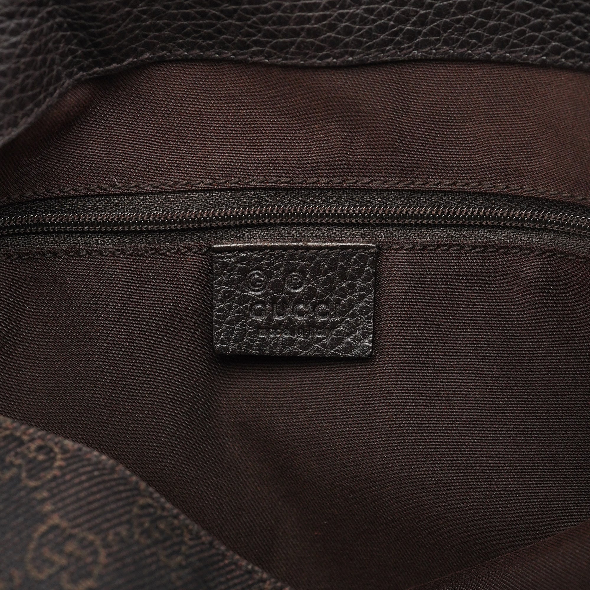 179777 Brown GG Round Hobo Bag