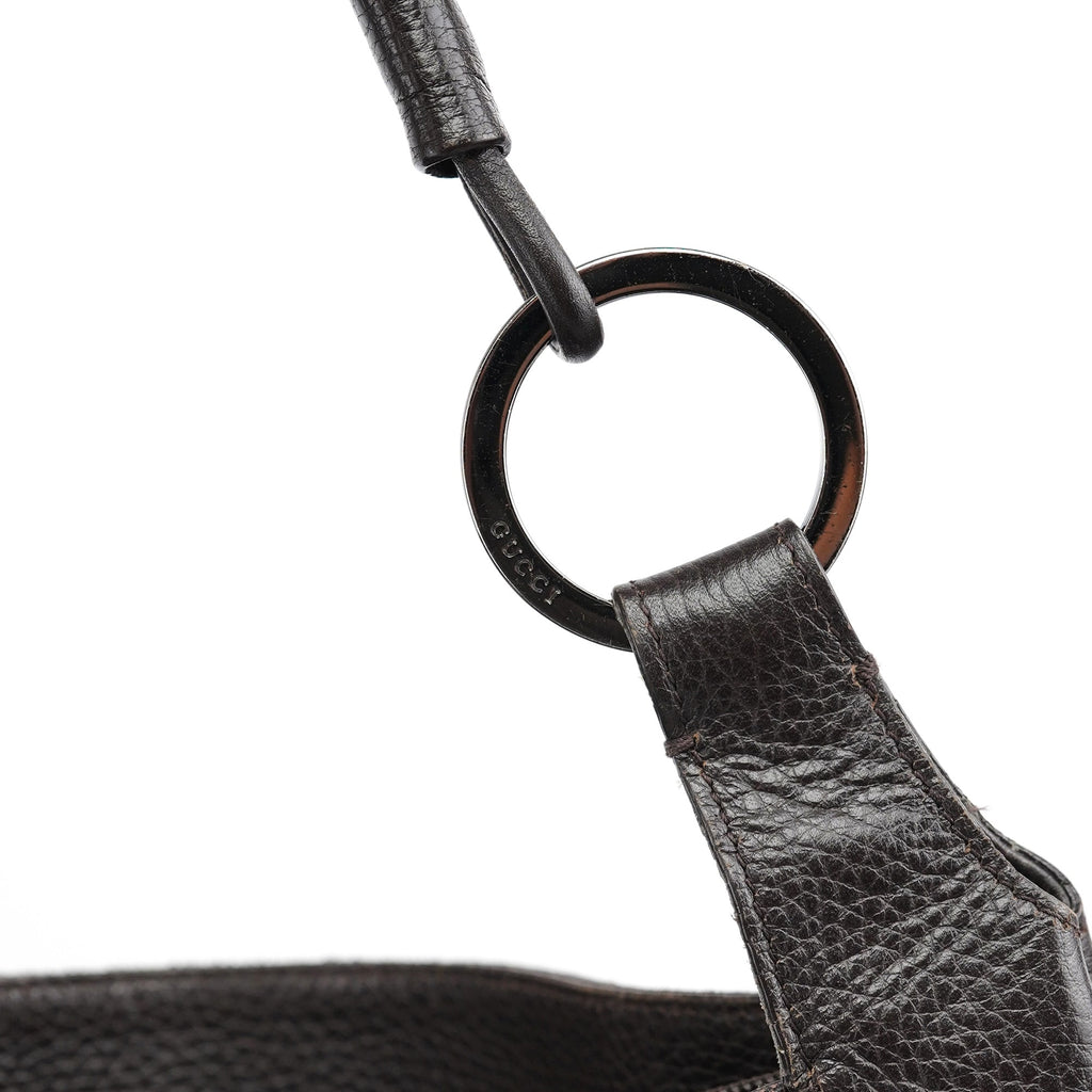 179777 Brown GG Round Hobo Bag