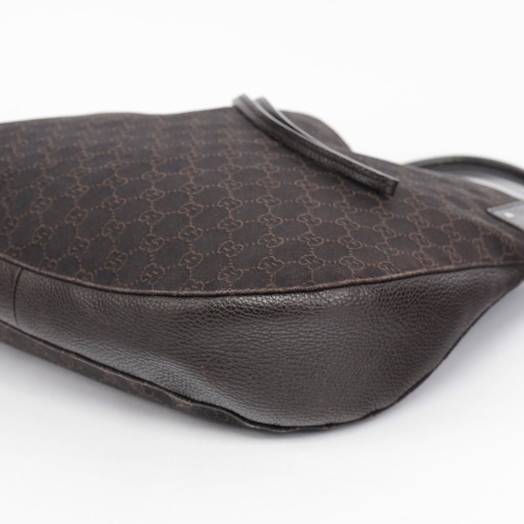 179777 Brown GG Round Hobo Bag