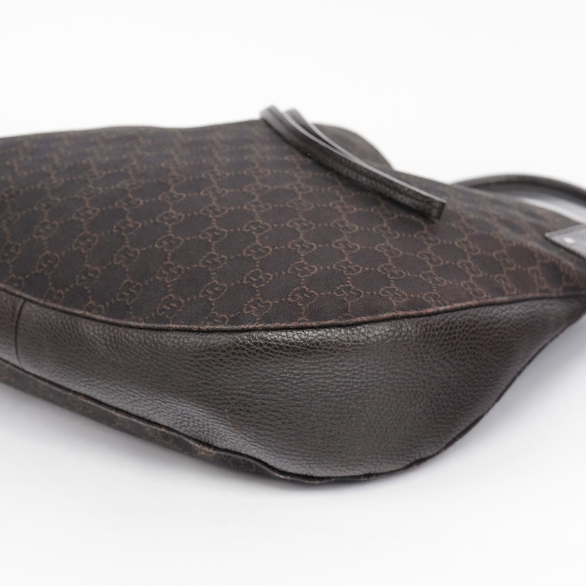 179777 Brown GG Round Hobo Bag