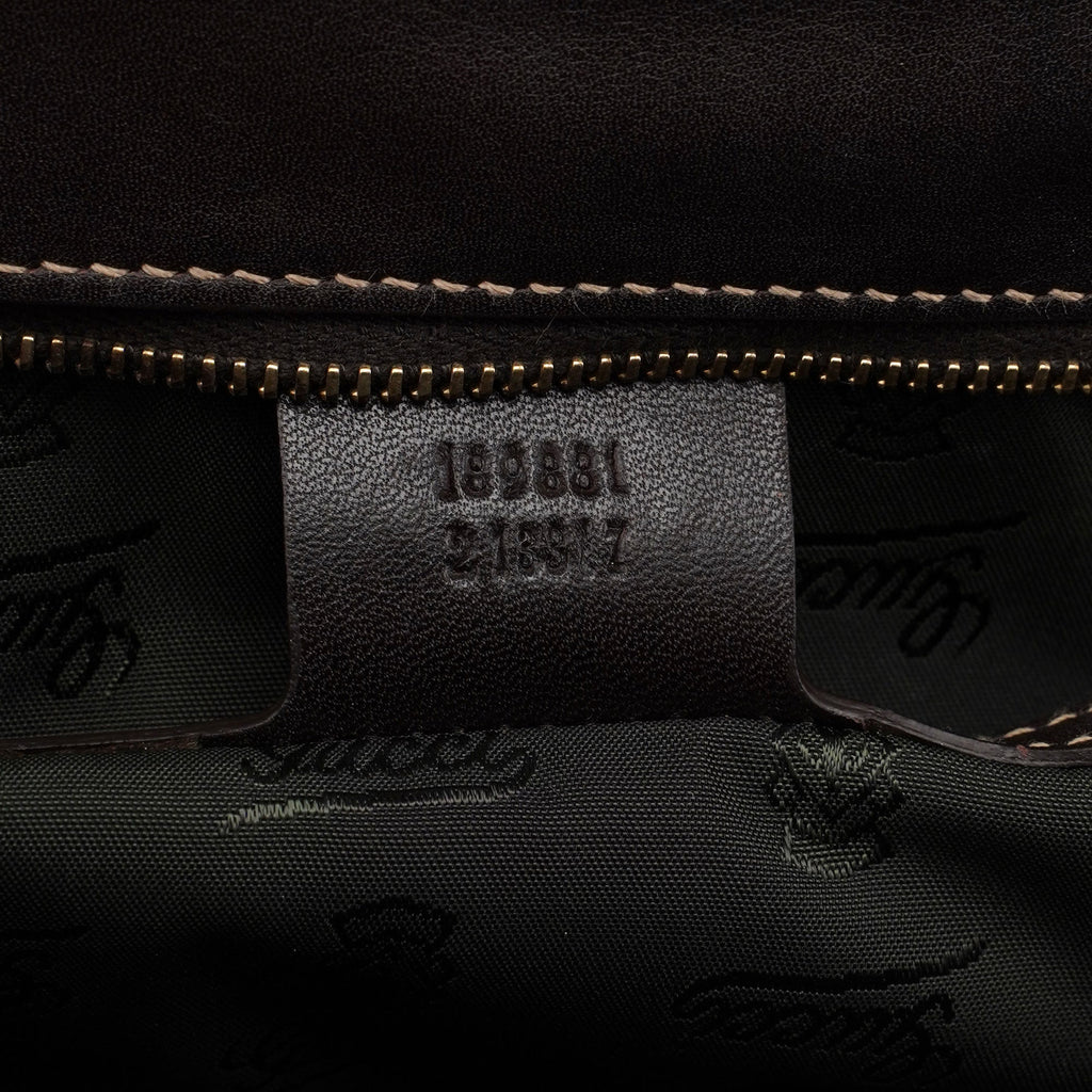 189881 Brown Leather Handbag