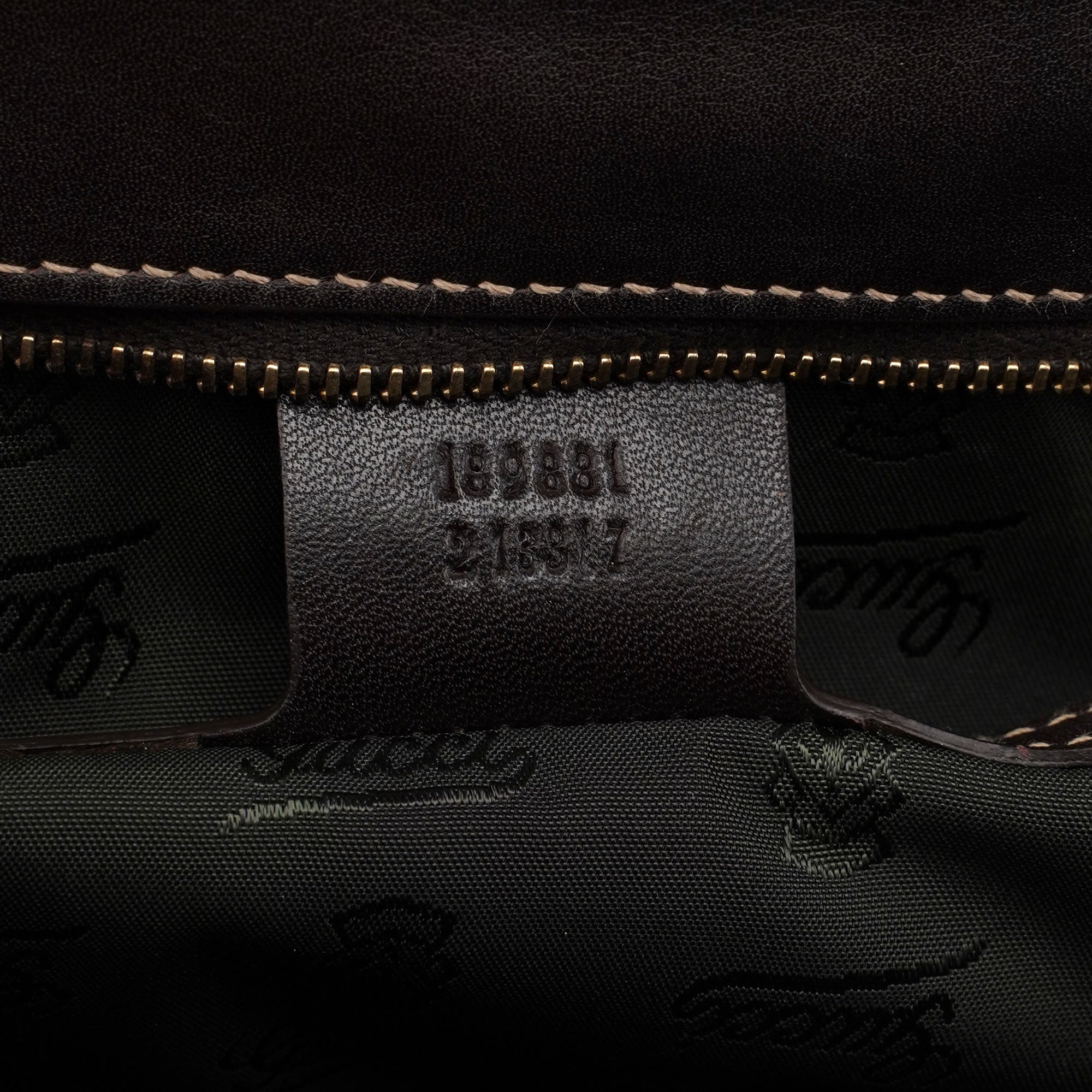189881 Brown Leather Handbag