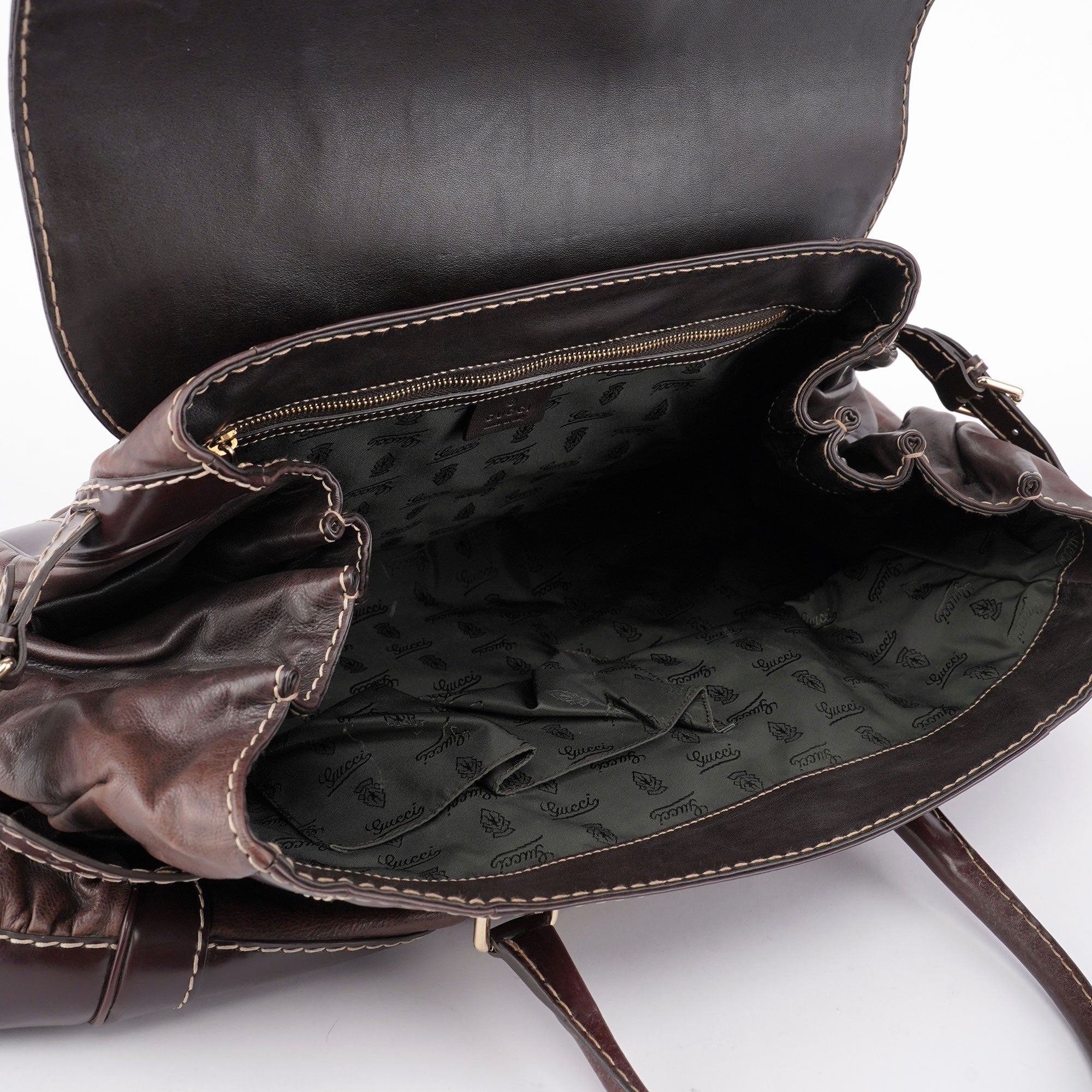 189881 Brown Leather Handbag