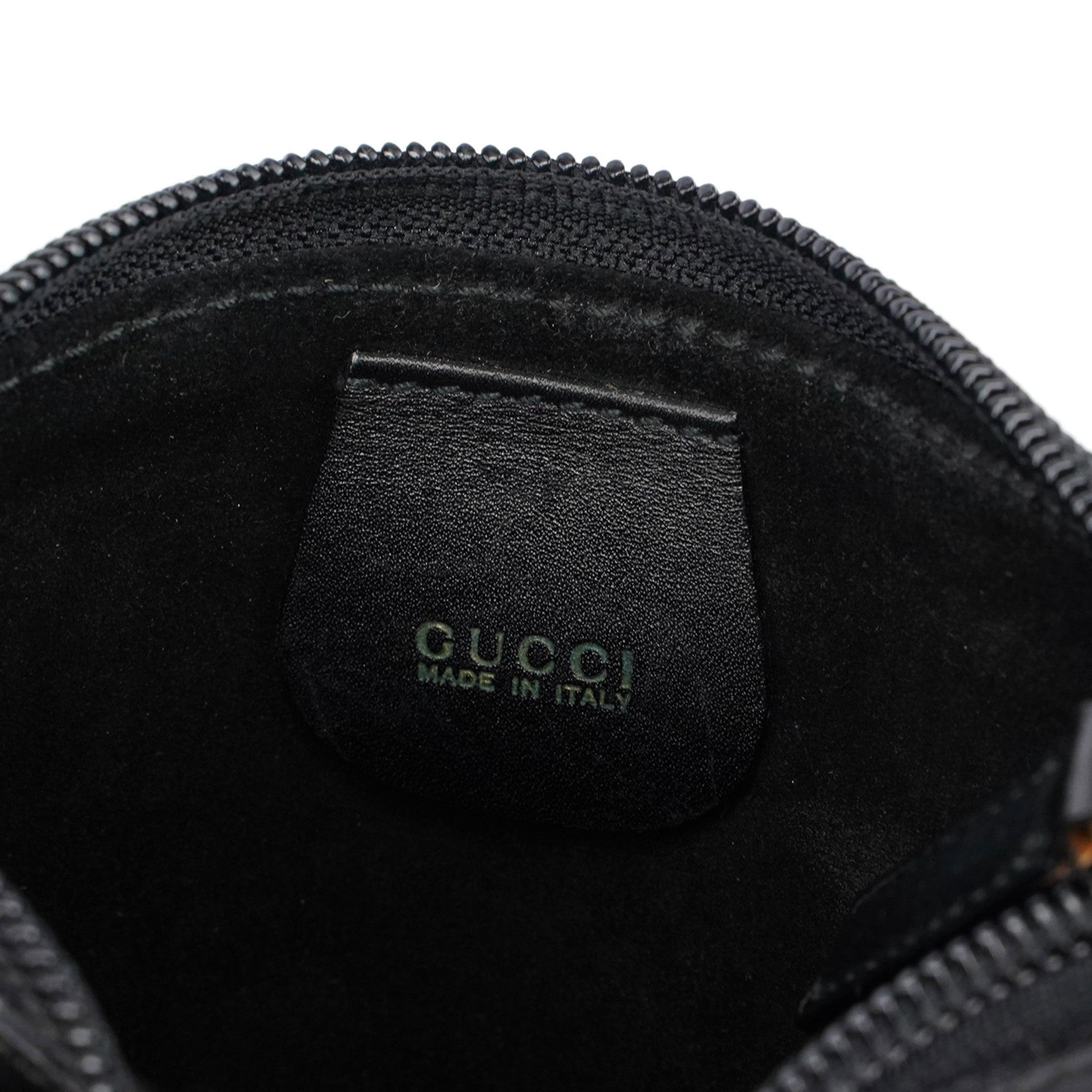 1990's Black Leather Bamboo Bag