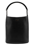 1990's Black Leather Bucket Bag