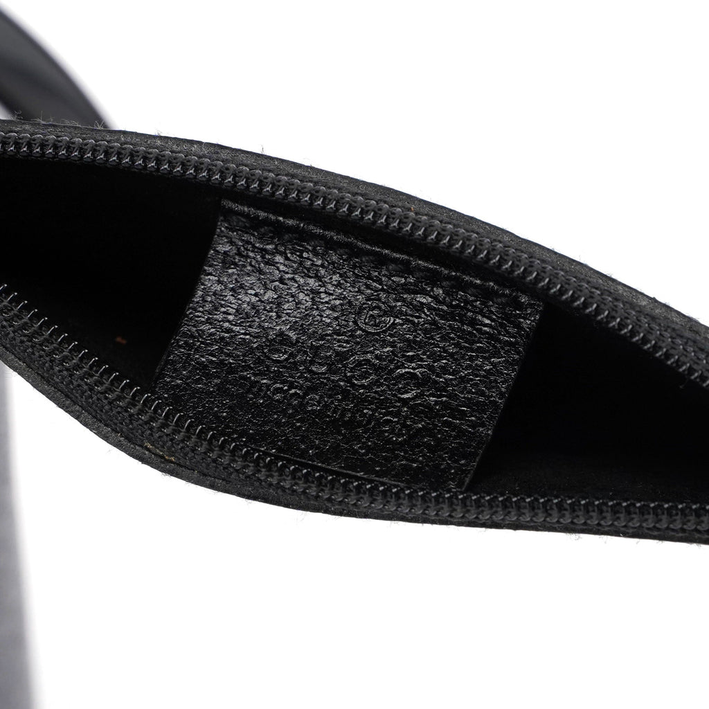 1990's Black Leather Bucket Bag