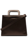 1990's Bronze Leather 2-Way Tote