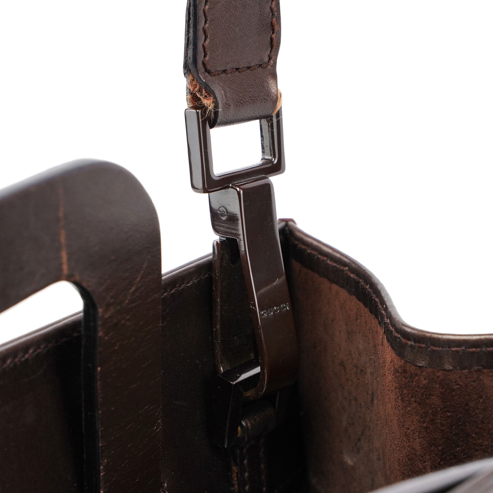 1990's Bronze Leather 2-Way Tote