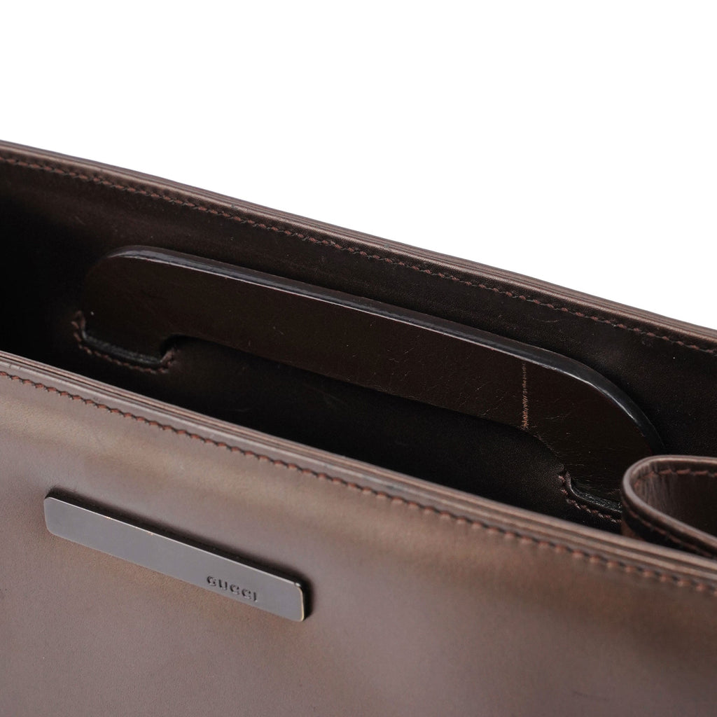 1990's Bronze Leather 2-Way Tote