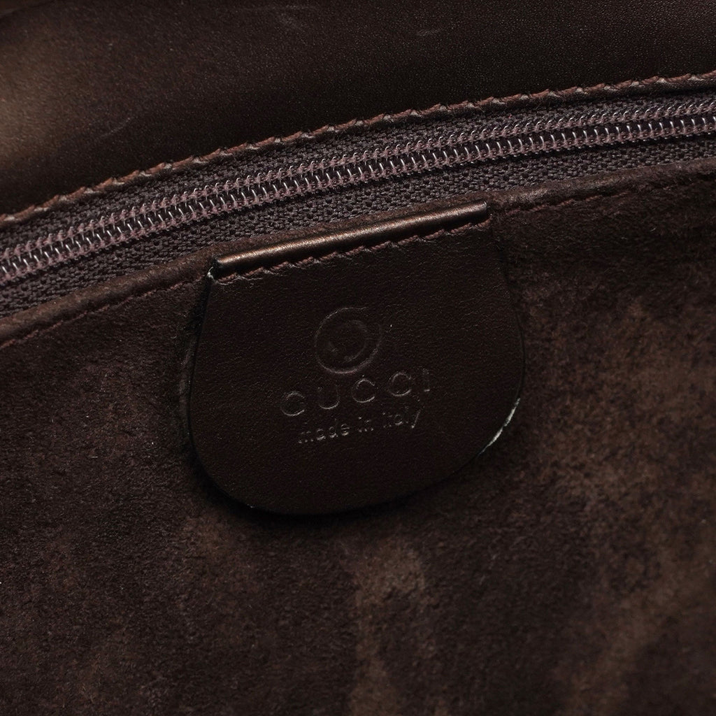 1990's Bronze Leather 2-Way Tote