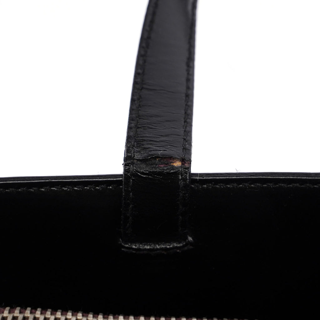 1995 Black Vitello Tote
