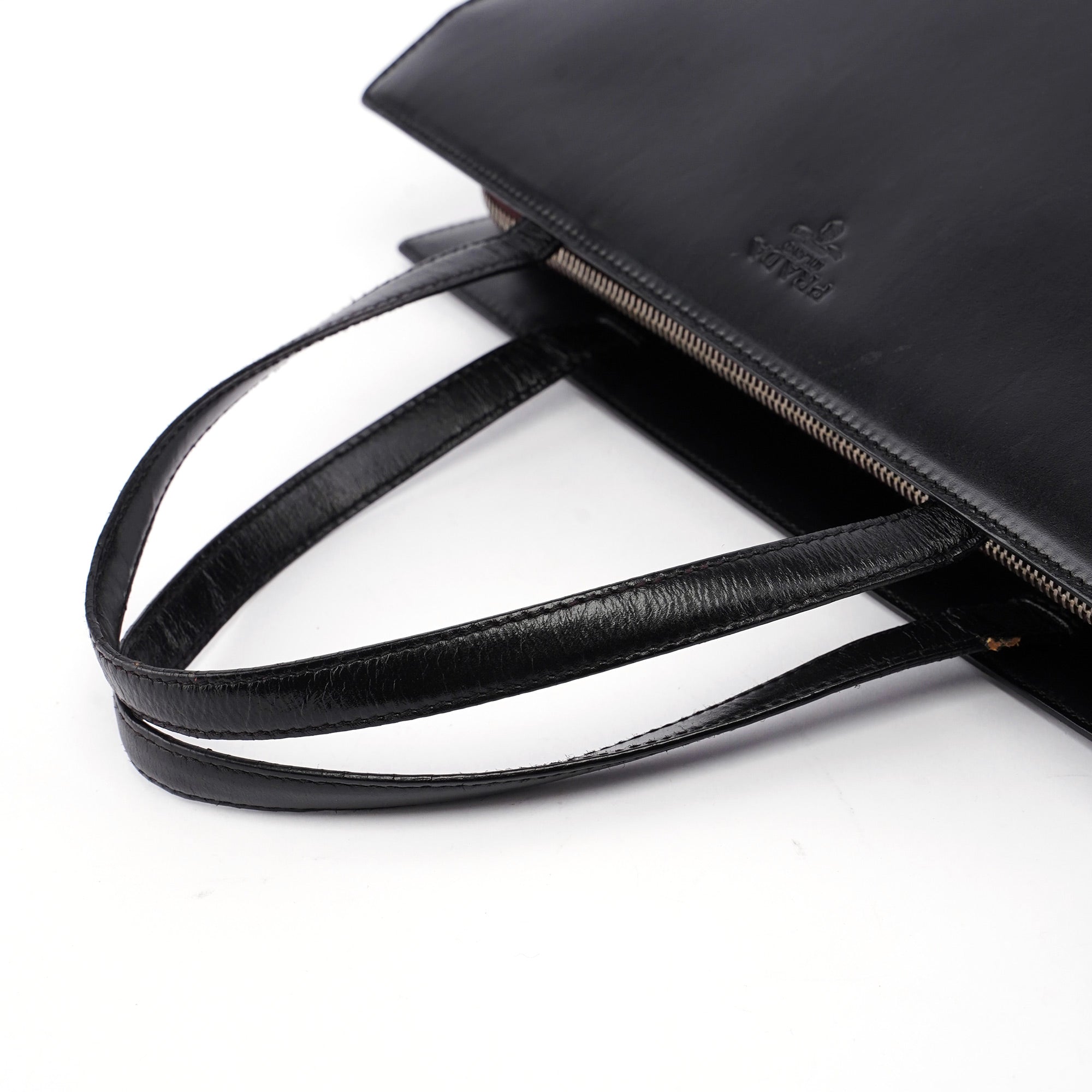 1995 Black Vitello Tote