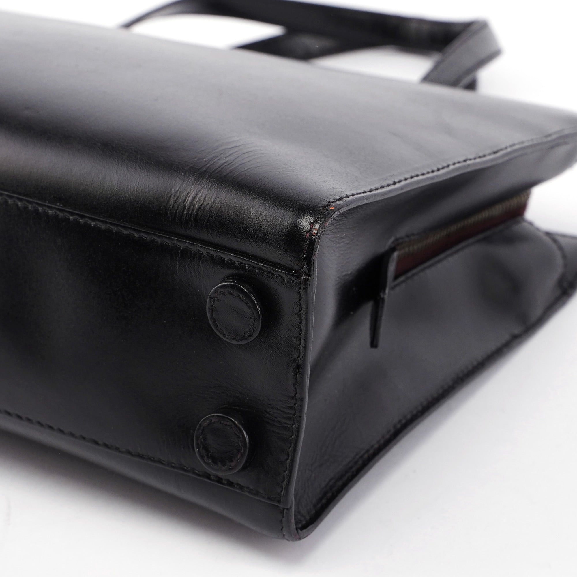 1995 Black Vitello Tote